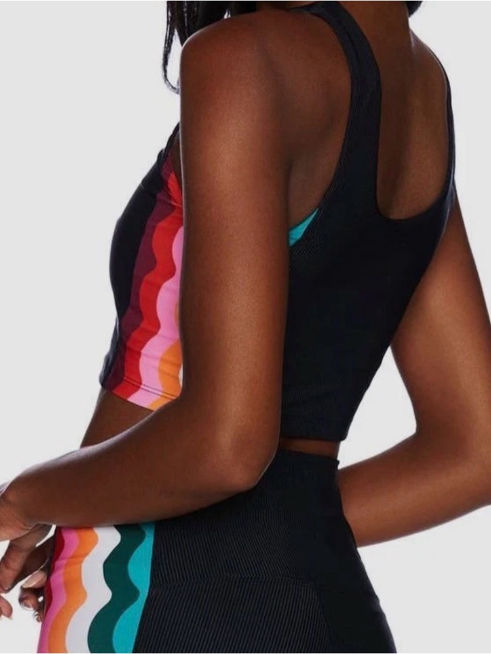 Beach Riot Tessa Ribbed  Crop Tank Top size Small - Picture 2 of 6
